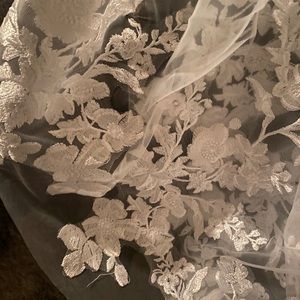 White cathedral wedding veil